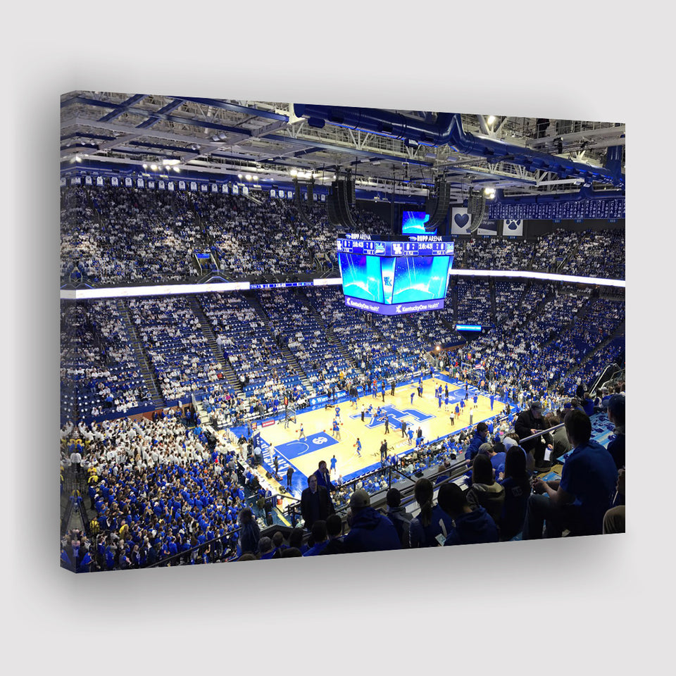 Kentucky Wildcats Stadium Canvas Prints Rupp Arena Wall Art Basketball,Sport Stadium Art Prints, Fan Gift, Wall Decor