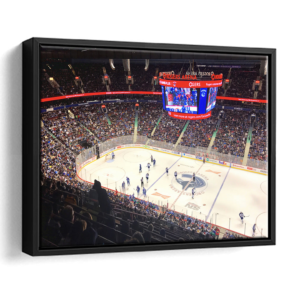 Vancouver Canucks Wall Art Rogers Arena Stadium Framed Canvas Prints Hockey,Sport Stadium Art Prints, Fan Gift