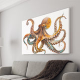 Octopus Watercolor Painting V2, Canvas Painting, Canvas Prints Wall Art Decor