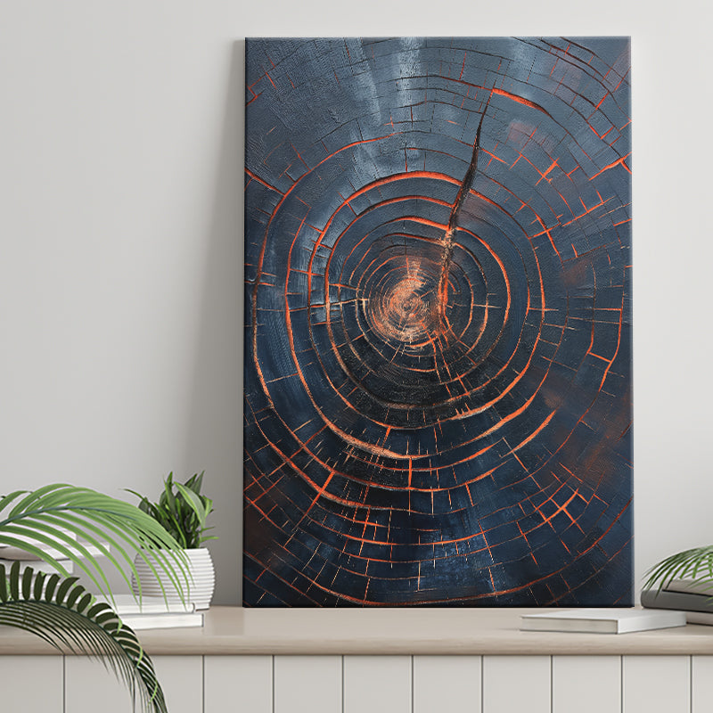 Oil Painting A Close-Up Of An Old Half Of Weathered, Canvas Painting, Canvas Print Wall Art Decor