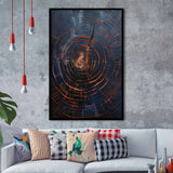 Oil Painting A Close-Up Of An Old Half Of Weathered,Framed Art Prints Wall Decor, Picture Framed