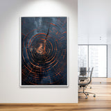 Oil Painting A Close-Up Of An Old Half Of Weathered,Framed Canvas Prints Wall Art Decor, Floating Frame