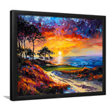 Oil Painting Monterrey Peninsula Country Club Dunes, Golf Art, Gift for him, Framed Art Prints Wall Decor