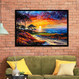 Oil Painting Monterrey Peninsula Country Club Dunes, Golf Art, Gift for him, Framed Art Prints Wall Decor