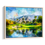 Oil Painting Pga West Stadium Course Hole 17, Golf Art Print, Gift for him, Framed Canvas Prints Wall Art