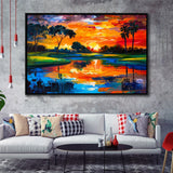 Oil Painting Pinehurst Course Number 2 Golf Courses, Golf Art Print, Gift for him, Framed Canvas Prints Wall Art