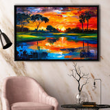 Oil Painting Pinehurst Course Number 2 Golf Courses, Golf Art Print, Gift for him, Framed Canvas Prints Wall Art