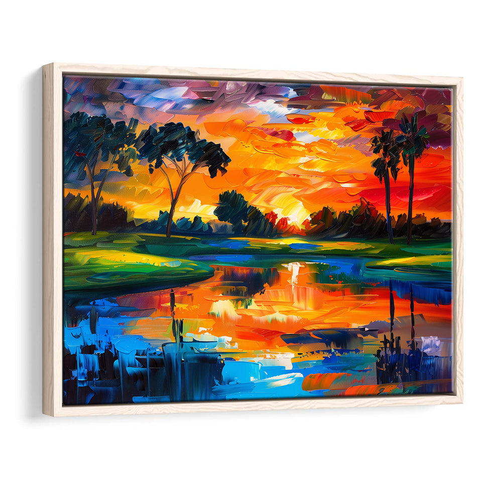 Oil Painting Pinehurst Course Number 2 Golf Courses, Golf Art Print, Gift for him, Framed Canvas Prints Wall Art