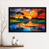 Oil Painting Pinehurst Course Number 2 Golf Courses, Golf Art Print, Gift for him, Framed Canvas Prints Wall Art