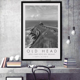 Old Head Golf Links, 4th Hole, Ireland, Golf Art, Gift for him, Framed Art Print Wall Decor