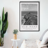 Old Head Golf Links, 4th Hole, Ireland, Golf Art Print, Floating Frame, Framed Canvas Print Wall Art