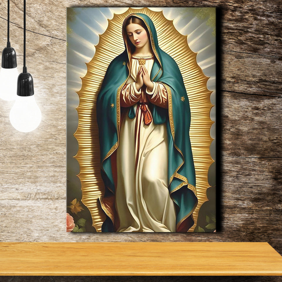 Our Lady Of Guadalupe Art, Virgin Mary Of Guadalupe,Modern Canvas, Religious Art, Canvas Painting, Canvas Print Wall Art Decor