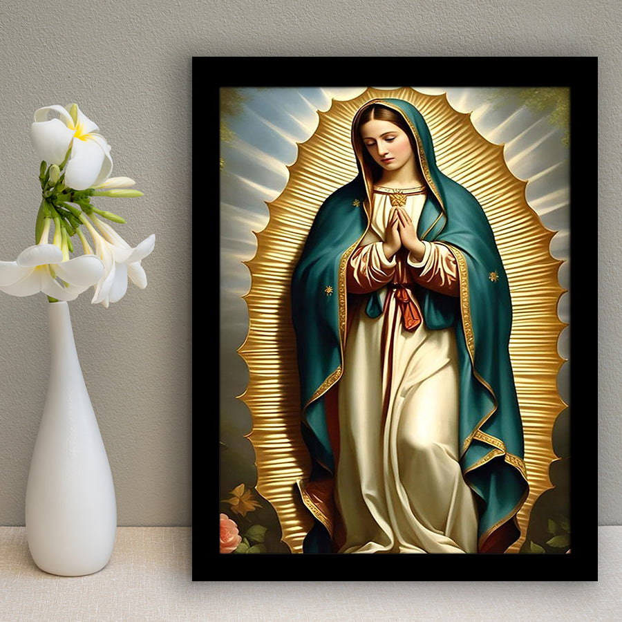 Our Lady Of Guadalupe Art, Virgin Mary Of Guadalupe,Modern , Religious Art,Framed Art Prints Wall Decor, Picture Framed
