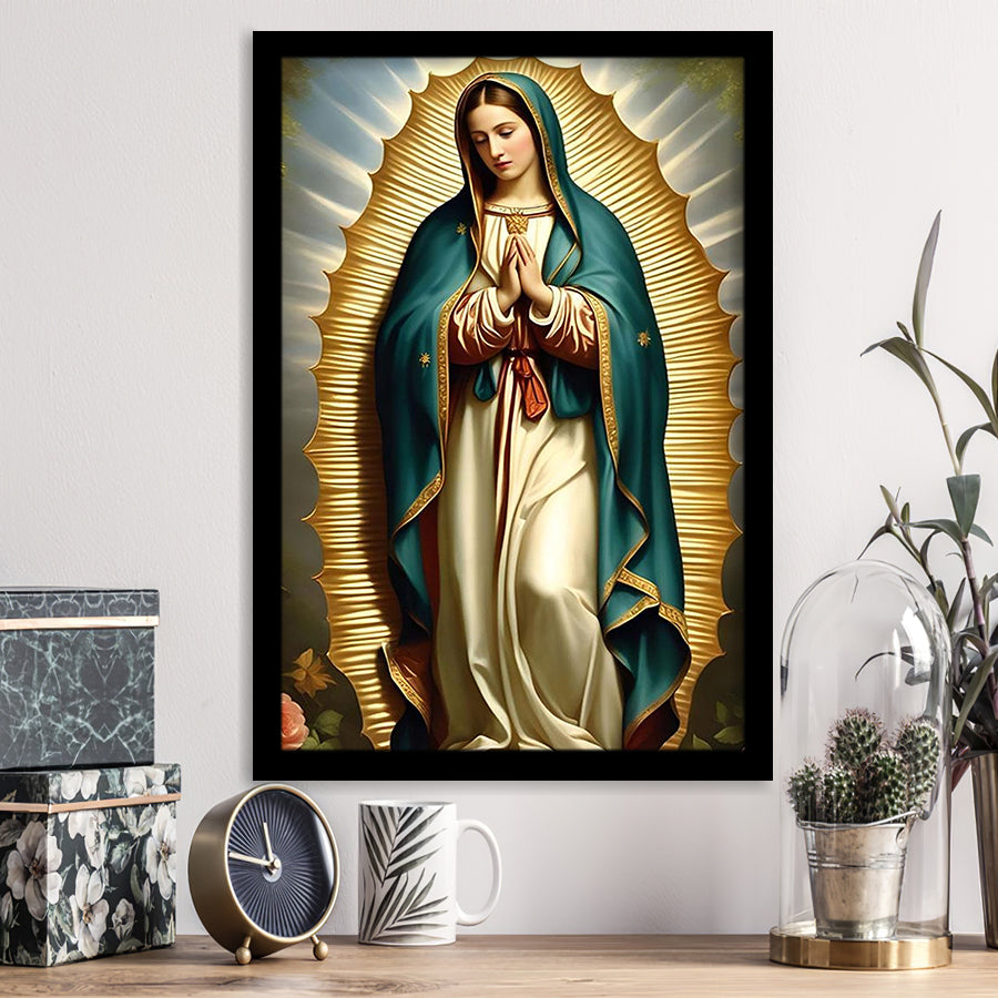 Our Lady Of Guadalupe Art, Virgin Mary Of Guadalupe,Modern , Religious Art,Framed Art Prints Wall Decor, Picture Framed