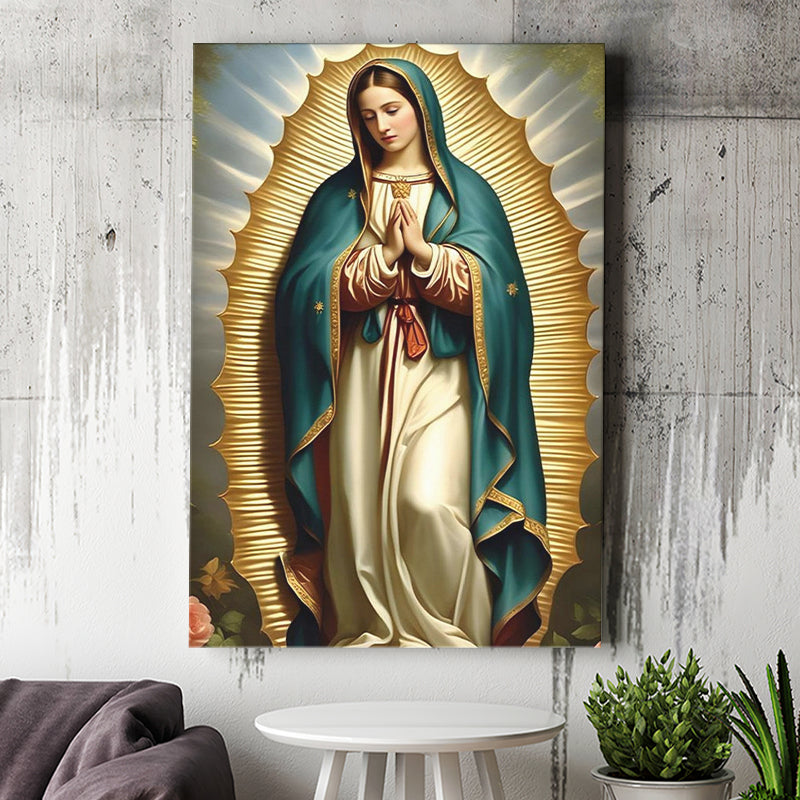 Our Lady Of Guadalupe Art, Virgin Mary Of Guadalupe,Modern Canvas, Religious Art, Canvas Painting, Canvas Print Wall Art Decor