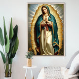 Our Lady Of Guadalupe Art, Virgin Mary Of GuadalupeFramed Canvas Prints Wall Art Decor, Floating Frame