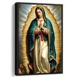 Our Lady Of Guadalupe Art, Virgin Mary Of GuadalupeFramed Canvas Prints Wall Art Decor, Floating Frame