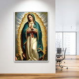 Our Lady Of Guadalupe Art, Virgin Mary Of GuadalupeFramed Canvas Prints Wall Art Decor, Floating Frame