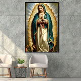 Our Lady Of Guadalupe Art, Virgin Mary Of GuadalupeFramed Canvas Prints Wall Art Decor, Floating Frame