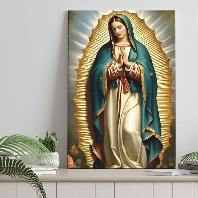 Our Lady Of Guadalupe Art, Virgin Mary Of Guadalupe,Modern Canvas, Religious Art, Canvas Painting, Canvas Print Wall Art Decor