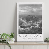 Overview Old Head Golf Links , Ireland, Golf Art Print, Gift for him, Canvas Print Wall Art
