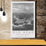 Overview Old Head Golf Links , Ireland, Golf Art Print, Gift for him, Canvas Print Wall Art