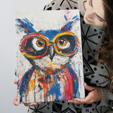 Owl Wearing Sungglasses Painting, Kids Art, Canvas Prints Wall Art Home Decor, Painting Canvas Art