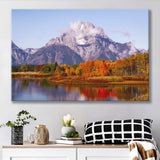 Oxbow Bend Sunrise, Grand Teton National Park, Canvas Print Wall Art Decor, Landscape Art Print