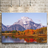 Oxbow Bend Sunrise, Grand Teton National Park, Canvas Print Wall Art Decor, Landscape Art Print