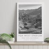 PGA WEST Stadium Course. Hole 16, California, Golf Art Print, Gift for him, Canvas Print Wall Art