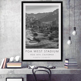PGA WEST Stadium Course. Hole 16, California, Golf Art, Gift for him, Framed Art Print Wall Decor