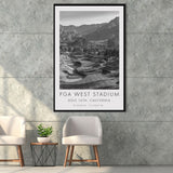 PGA WEST Stadium Course. Hole 16, California, Golf Art Print, Floating Frame, Framed Canvas Print Wall Art