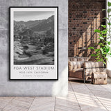 PGA WEST Stadium Course. Hole 16, California, Golf Art Print, Floating Frame, Framed Canvas Print Wall Art