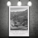 PGA WEST Stadium Course. Hole 16, California, Golf Art Print, Gift for him, Canvas Print Wall Art