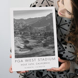 PGA WEST Stadium Course. Hole 16, California, Golf Art Print, Gift for him, Canvas Print Wall Art
