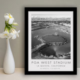 PGA West Stadium Course, Hole #17, Golf Art, Gift for him, Framed Art Print Wall Decor