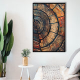 Painting A Close-Up Of An Old Half Of Tree,Framed Canvas Prints Wall Art Decor, Floating Frame
