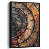 Painting A Close-Up Of An Old Half Of Tree,Framed Canvas Prints Wall Art Decor, Floating Frame