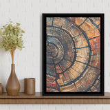 Painting A Close-Up Of An Old Half Of Tree,Framed Canvas Prints Wall Art Decor, Floating Frame