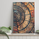 Painting A Close-Up Of An Old Half Of Tree, Canvas Painting, Canvas Print Wall Art Decor