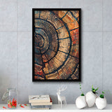 Painting A Close-Up Of An Old Half Of Tree,Framed Canvas Prints Wall Art Decor, Floating Frame