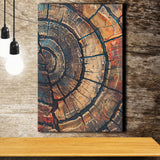 Painting A Close-Up Of An Old Half Of Tree, Canvas Painting, Canvas Print Wall Art Decor
