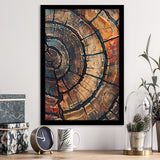 Painting A Close-Up Of An Old Half Of Tree,Framed Art Prints Wall Decor, Picture Framed