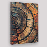 Painting A Close-Up Of An Old Half Of Tree, Canvas Painting, Canvas Print Wall Art Decor