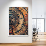 Painting A Close-Up Of An Old Half Of Tree,Framed Canvas Prints Wall Art Decor, Floating Frame