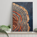 Painting A Close-Up Of An Old Half Of Weathered Tree, Canvas Painting, Canvas Print Wall Art Decor