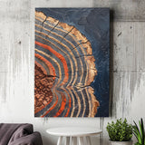 Painting A Close-Up Of An Old Half Of Weathered Tree, Canvas Painting, Canvas Print Wall Art Decor