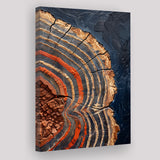 Painting A Close-Up Of An Old Half Of Weathered Tree, Canvas Painting, Canvas Print Wall Art Decor