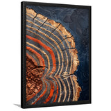 Painting A Close-Up Of An Old Half Of Weathered Tree,Framed Art Prints Wall Decor, Picture Framed