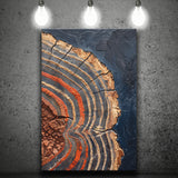 Painting A Close-Up Of An Old Half Of Weathered Tree, Canvas Painting, Canvas Print Wall Art Decor